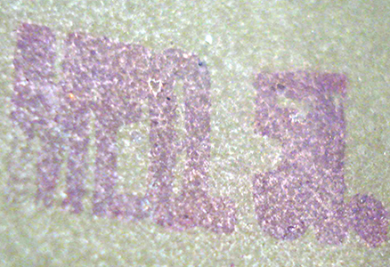 Marque de contr&ocirc;le.