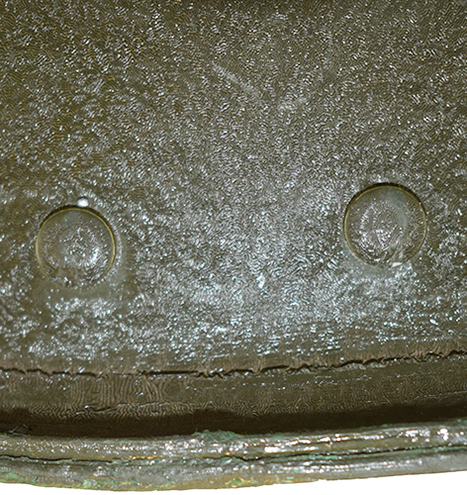 Têtes des rivets. Têtes des rivets.