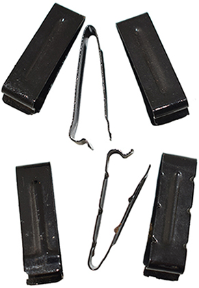 Clips métalliques de maintien. Clips métalliques de maintien.