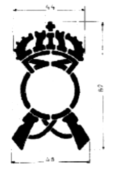 Infanterie (compagnie de district : nombre peint en jaune).