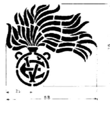 Carabiniers &agrave; partir de 1938 (couleur argent).