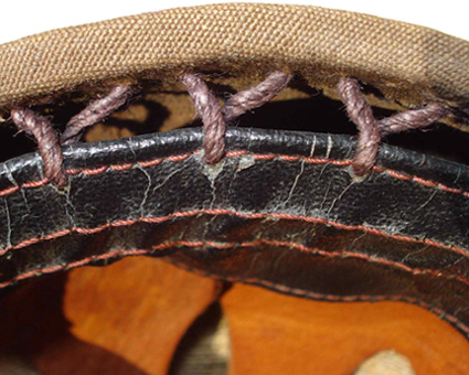 Détails points de couture.