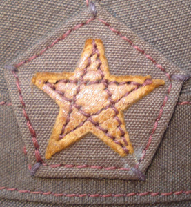 Etoile en cuir.