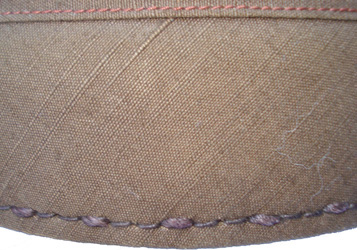 Couture de la bordure.