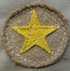 Insigne cousu. Insigne cousu.