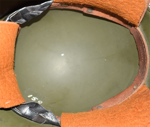 Vue d'ensemble du cerclage en cuir.