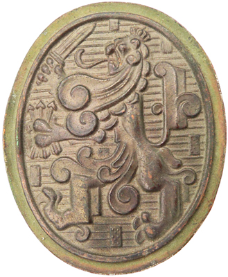 Lion h&eacute;raldique des Pays-Bas.