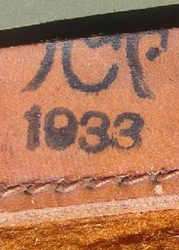 Tampon d'acceptation de 1933.