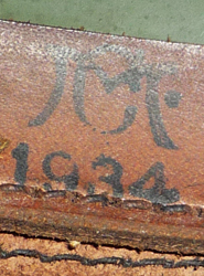 Tampon d'acceptation de 1934.