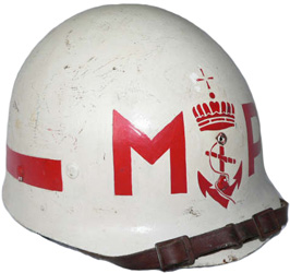 Sous-casque de MP de la marine. Sous-casque de MP de la marine.