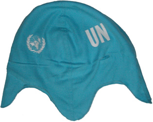 Couvre-casque ONU. Couvre-casque ONU.
