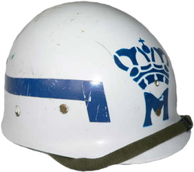 Sous-casque de la maréchaussée. Sous-casque de la maréchaussée.