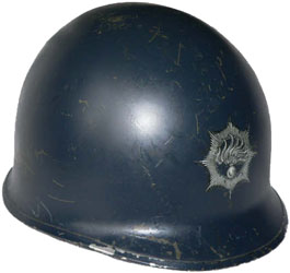 Casque lourd de la police. Casque lourd de la police.