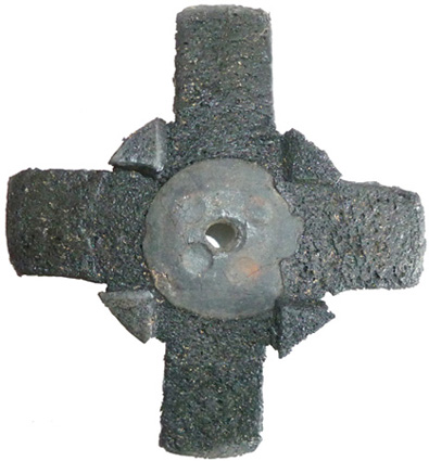 Croisillon amortisseur - verso. Croisillon amortisseur - verso.