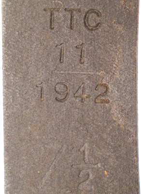 Fabrication TTC 1942. Fabrication TTC 1942.