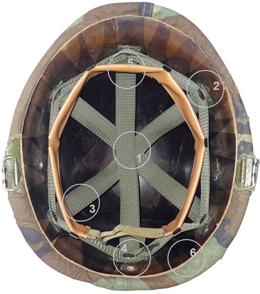 Casque M-1 reconditionné par le Pérou.