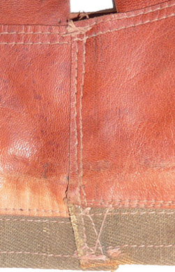 Jointure bandeau de cuir. Jointure bandeau de cuir.