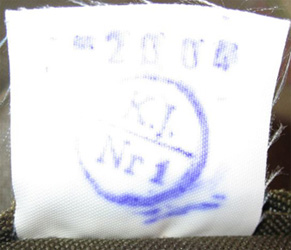 Marquage de contrôle.