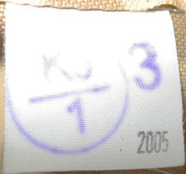 Marquage de contrôle.