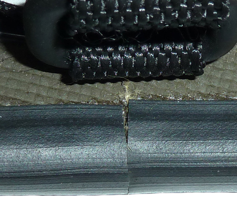 Jointure jonc en caoutchouc.