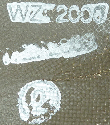 Marquage modèle et taille.