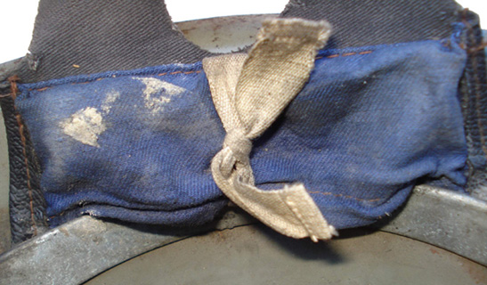 Compartiment de rembourrage - toile bleue.