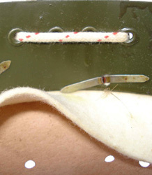 Fixation coiffe et patin amortisseur.