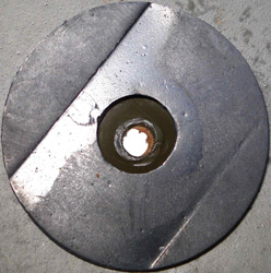 Disque en caoutchouc.