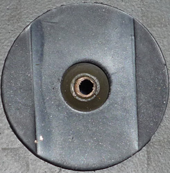 Disque en caoutchouc.