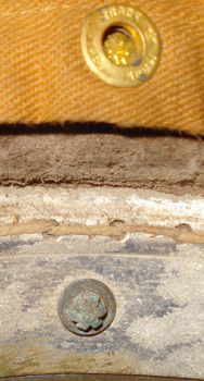 Bouton pression de fermeture.