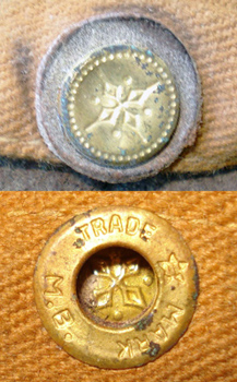 Détails recto/verso partie femelle.