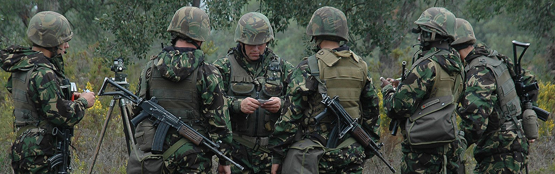 Casque PASGT en usage au sein de l'arm&eacute;e portugaise.