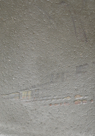 Détails peinture, et traces de la peinture hollandaise.