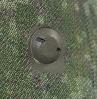 Ecrou sphérique à ergots peint. Ecrou sphérique à ergots peint.