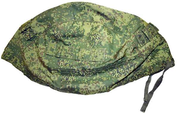 Couvre-casque 2ème type, vue à plat. Couvre-casque 2ème type, vue à plat.