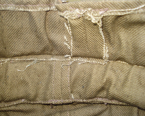 Détail assemblage cerclage et jupe en toile.