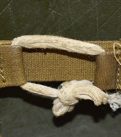 Lacet de réglage du bandeau.