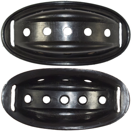 Mentonnière (envers/revers).