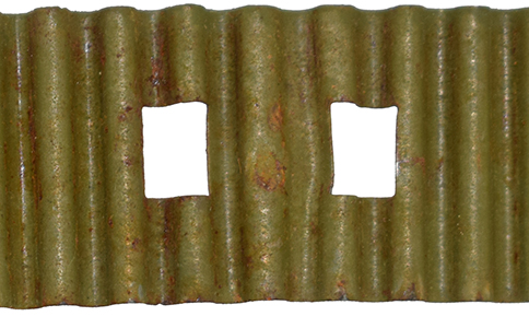 Orifices de maintien des gaufrettes d'aération.