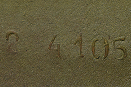 Numéro de lot d'acier. Numéro de lot d'acier.