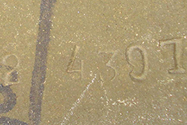 Numéro de lot d'acier. Numéro de lot d'acier.