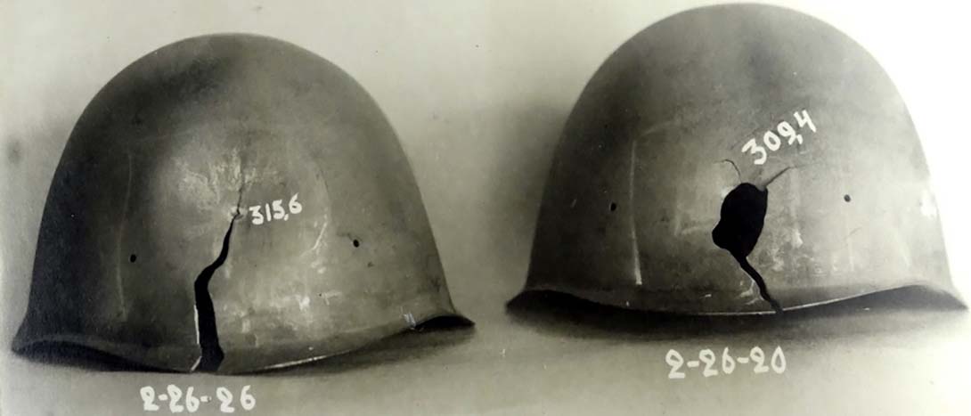 Essais balistiques sur des casques Ssh 40. Essais balistiques sur des casques Ssh 40.