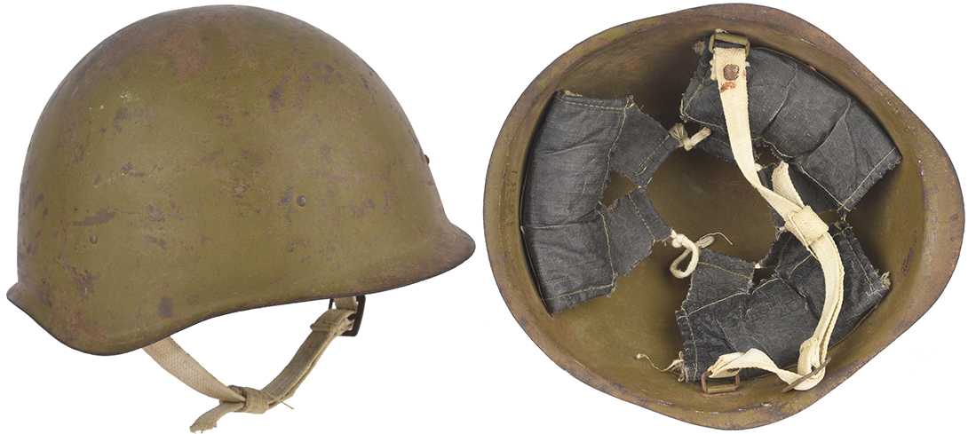 Casque Ssh 40 de fabrication Lysva en 1944. Casque Ssh 40 de fabrication Lysva en 1944.