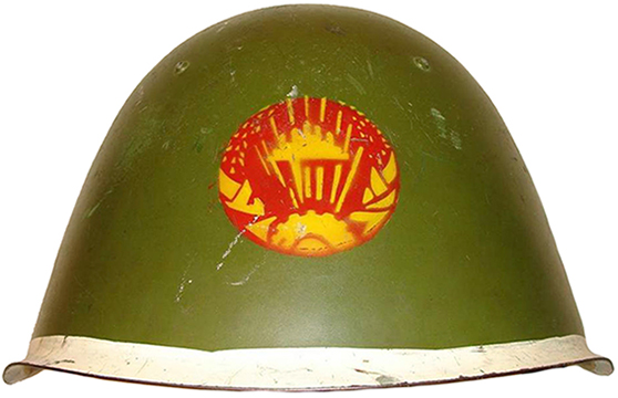 Casque utilisé par l'armée cambodgienne. Casque utilisé par l'armée cambodgienne.