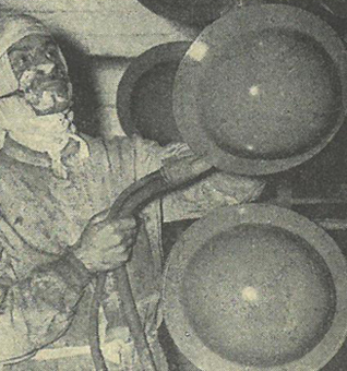 Casque sud-africain Mark II. Casque sud-africain Mark II.