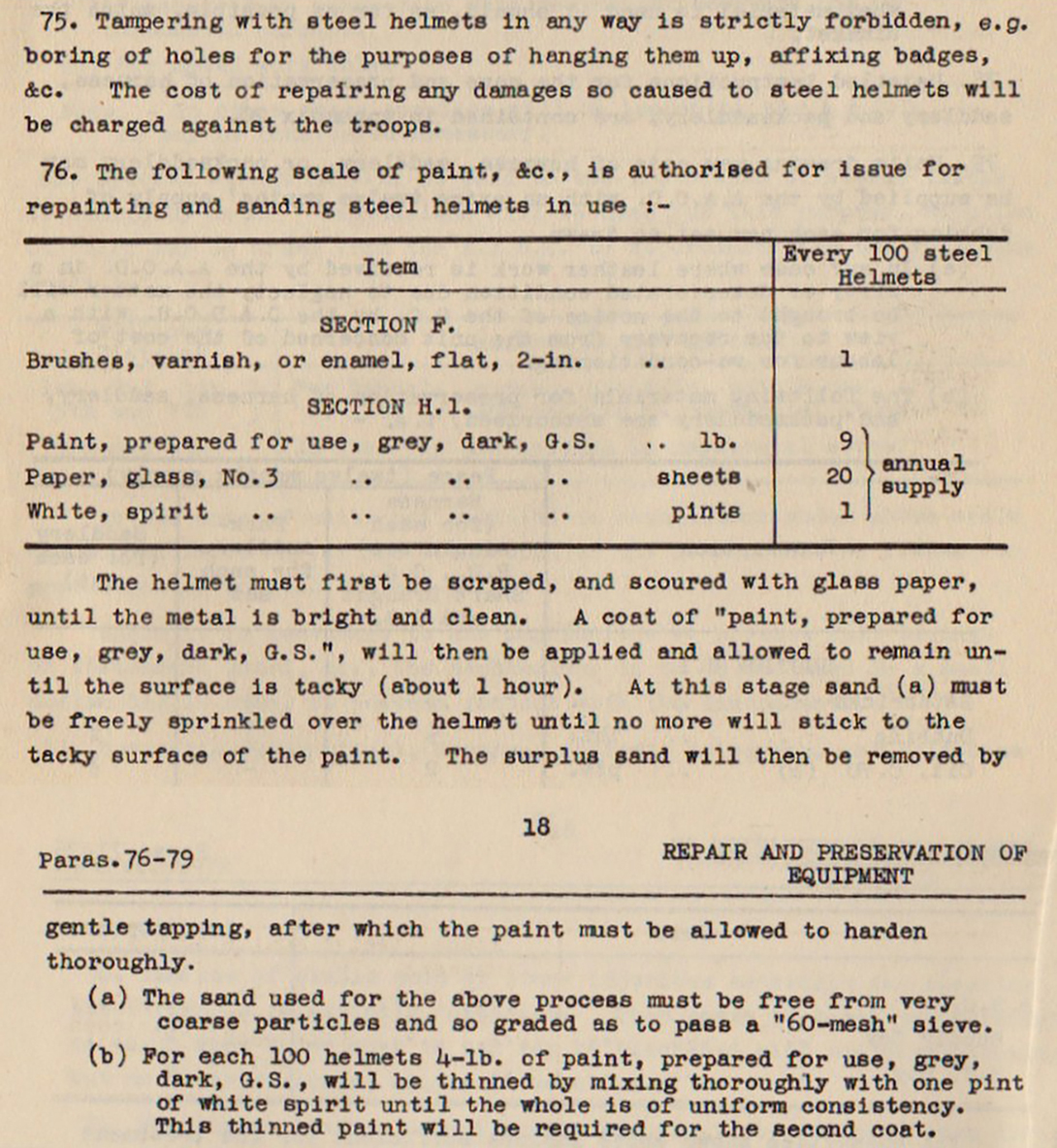 Instructions mise en peinture.