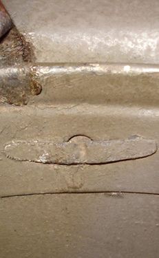 Exemple en aluminium repeint. Exemple en aluminium repeint.