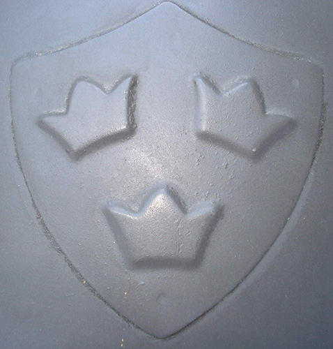 Insigne frontal soudé. Insigne frontal soudé.