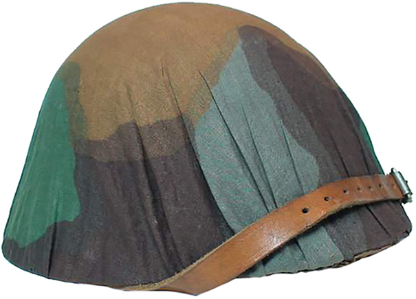 Couvre-casque camoufl&eacute;.