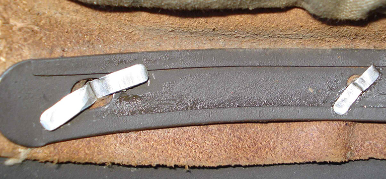 Rivet fendu en aluminium.